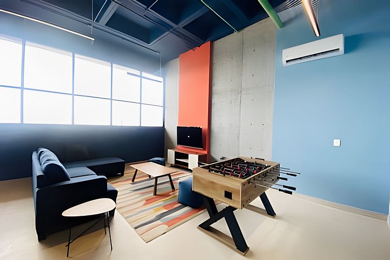 Hermoso Apto nuevo, BBQ, AC, Arena Mty, 2BR