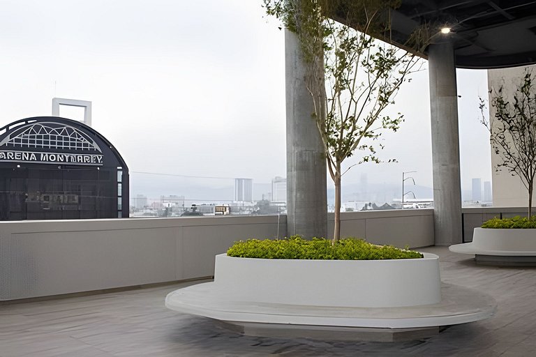 Luxury Apt/2BR/5 min ArenaMty/Gym/BBQ-WiFi/Parking