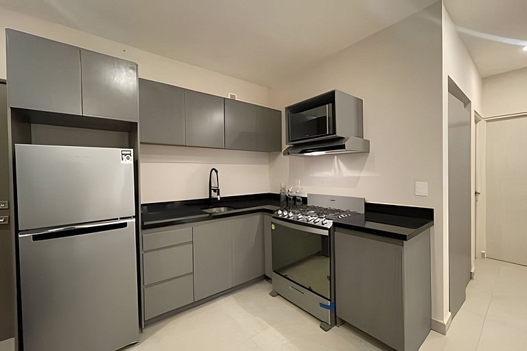 Sofisticado APT/Parking/Co-Work/Gym/BBQ/WiFi/MTY
