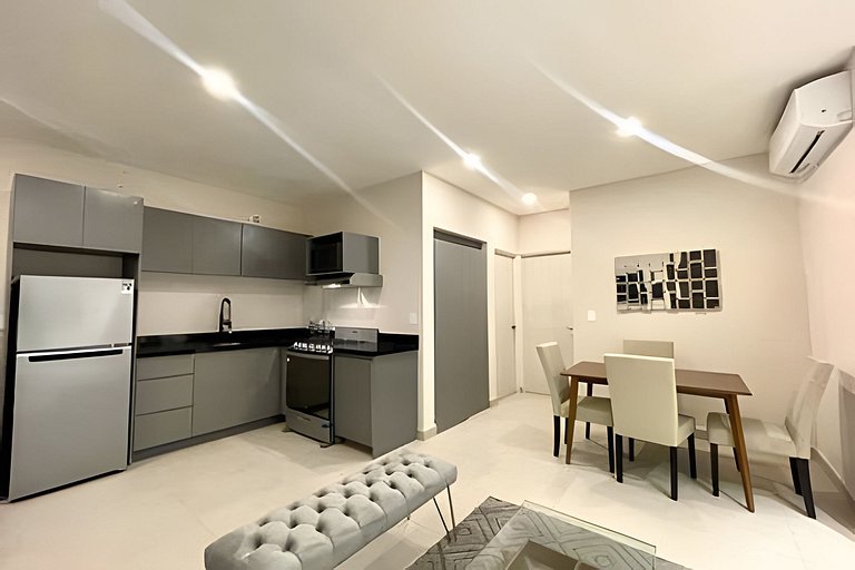 Sofisticado APT/Parking/Co-Work/Gym/BBQ/WiFi/MTY
