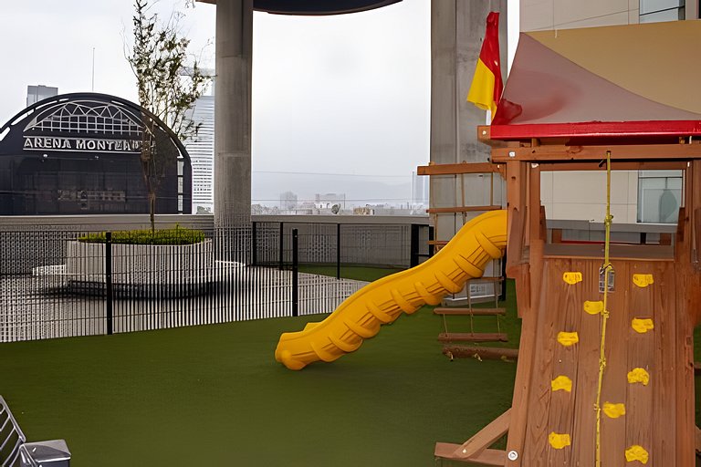 Sofisticado APT/Parking/Co-Work/Gym/BBQ/WiFi/MTY